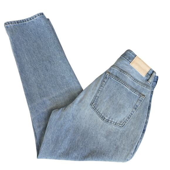 Everlane The Curvy 90s Cheeky Straight Jean High Rise Women's 26 Crop Blue Denim - Picture 12 of 14